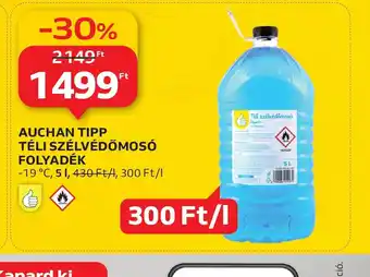 Auchan AUCHAN TIPP TÉLI SZÉLVÉDŐMOS FOLYADÉK ajánlat