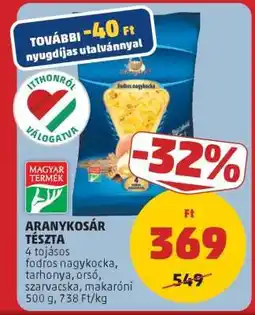 PENNY Aranykosár Tészta ajánlat