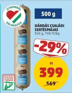 PENNY Dárdás Családi Sertésmájas ajánlat