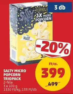 PENNY Salty Micro Popcorn Triopack ajánlat