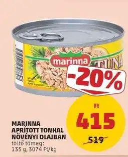 PENNY Marinna Aprított Tonhal Növényi Olajban ajánlat