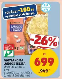 PENNY Fagylakoma Lángos Tészta ajánlat