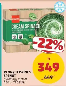 PENNY PENNY TEJSZÍNES SPENÓT ajánlat