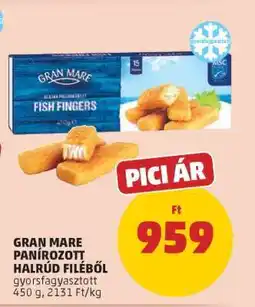 PENNY Gran Mare Panírozott Halrud Filéből ajánlat