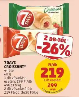 PENNY 7days croissant ajánlat