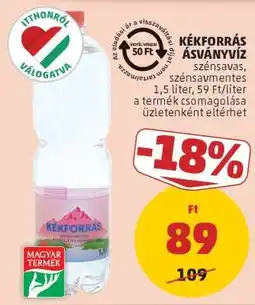 PENNY Kékforrás Ásványvíz ajánlat