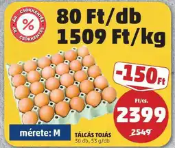 PENNY Tálcás Tojás ajánlat