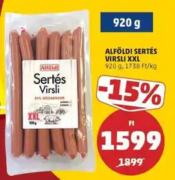 PENNY Alföldi Sertés Virsli XXL ajánlat