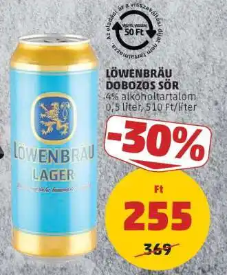 PENNY Löwenbräu Dobozos Sör ajánlat