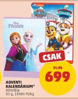 PENNY Adventi kalendárium ajánlat