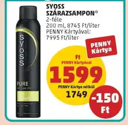 PENNY SYOSS SZÁRAZSAMPON ajánlat