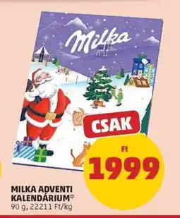 PENNY Milka Adventi Kalendárium ajánlat