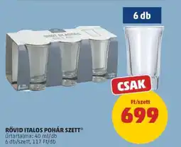 PENNY RÖVID ITALOS POHÁR SZETT ajánlat