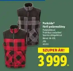 Lidl PARKSIDE Férfi polármellény ajánlat