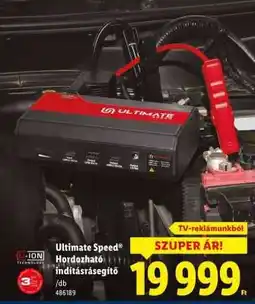Lidl ULTIMATE SPEED Hordozható indításrásegítő ajánlat