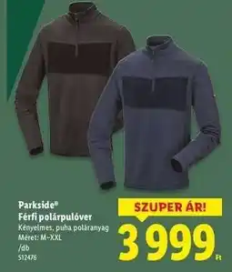 Lidl PARKSIDE Férfi polárpulóver ajánlat