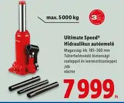 Lidl Ultimate Speed Hidraulikus autóemelő ajánlat