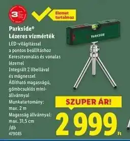 Lidl Parkside Lézeres vízmérték ajánlat
