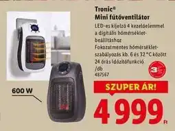 Lidl Tronic Mini fűtőventilátor ajánlat