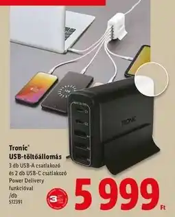 Lidl TRONIC USB töltőállomás ajánlat