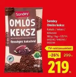 Lidl SONDEY Omlós keksz ajánlat