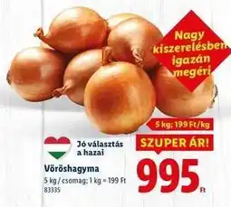 Lidl Vöröshagyma ajánlat
