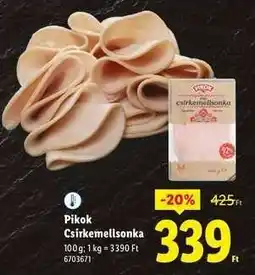 Lidl PIKOK Csirkemellsonka ajánlat