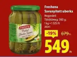Lidl Freshona Savanyított uborka ajánlat