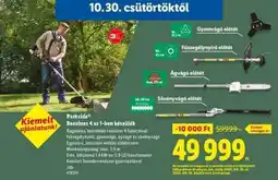 Lidl PARKSIDE Benzines 4 az 1-ben készülék ajánlat
