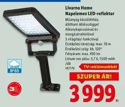 Lidl LIVARNO HOME Napelemes LED-reflektor ajánlat