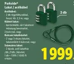 Lidl PARKSIDE Lakat / acélkábel ajánlat