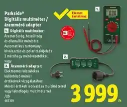 Lidl Parkside Digitális multiméter / árammérő adapter ajánlat
