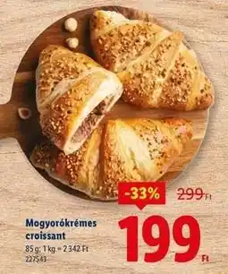 Lidl Mogyorókrémes croissant ajánlat