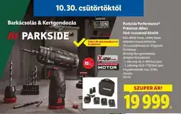 Lidl PARKSIDE PERFORMANCE Prémium akkus fúró-csavarozó készlet ajánlat
