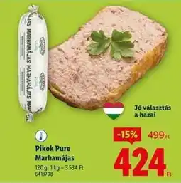 Lidl PIKOK PURE Marhamájas ajánlat