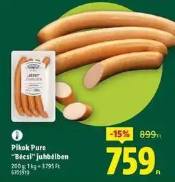 Lidl PIKOK PURE 'Bécsi'' juhbélben ajánlat
