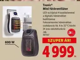 Lidl Tronic Mini fűtőventilátor ajánlat