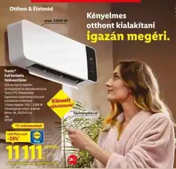 Lidl Tronic Fali kerámia fűtőventilátor ajánlat