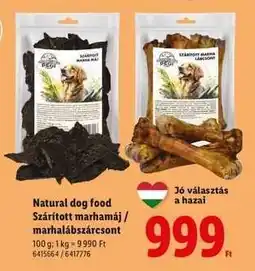 Lidl Natural dog food ajánlat