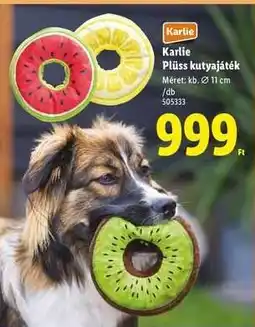 Lidl Karlie Plüss kutyajáték ajánlat