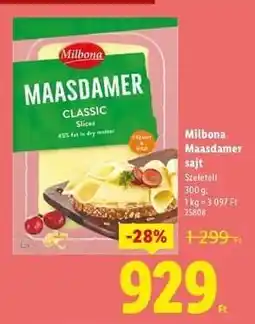 Lidl Milbona Maasdammer sajt ajánlat