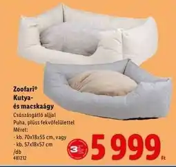 Lidl Zoofari Kutya- és macskaágy ajánlat
