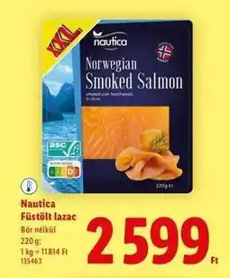 Lidl NAUTICA Füstölt lazac ajánlat