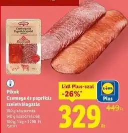 Lidl Pikok Csemege és paprikás szeletválogatás ajánlat