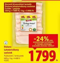 Lidl DULANO Leheletvékony szeletek ajánlat