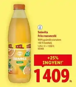 Lidl SOLEVITA Friss narancslé ajánlat