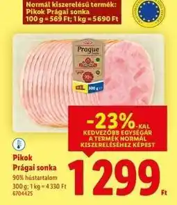 Lidl PIKOK Prágai sonka ajánlat
