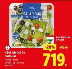 Lidl CHEF SELECT & GO Salátatál ajánlat