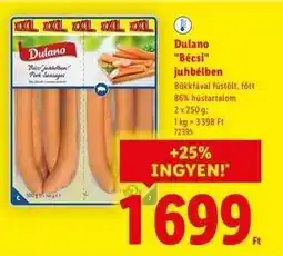 Lidl DULANO Bécsi juhbélben ajánlat