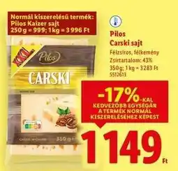 Lidl PILOS Carski sajt ajánlat